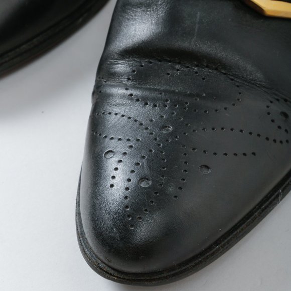 SOLD Gucci G Brogue Leather Ankle Boots - Picture 9 of 12
